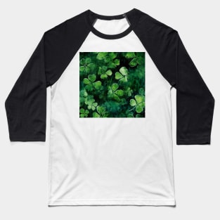 Copy of Saint Patrick's day shamrock shiny layered 3D floral pattern Baseball T-Shirt